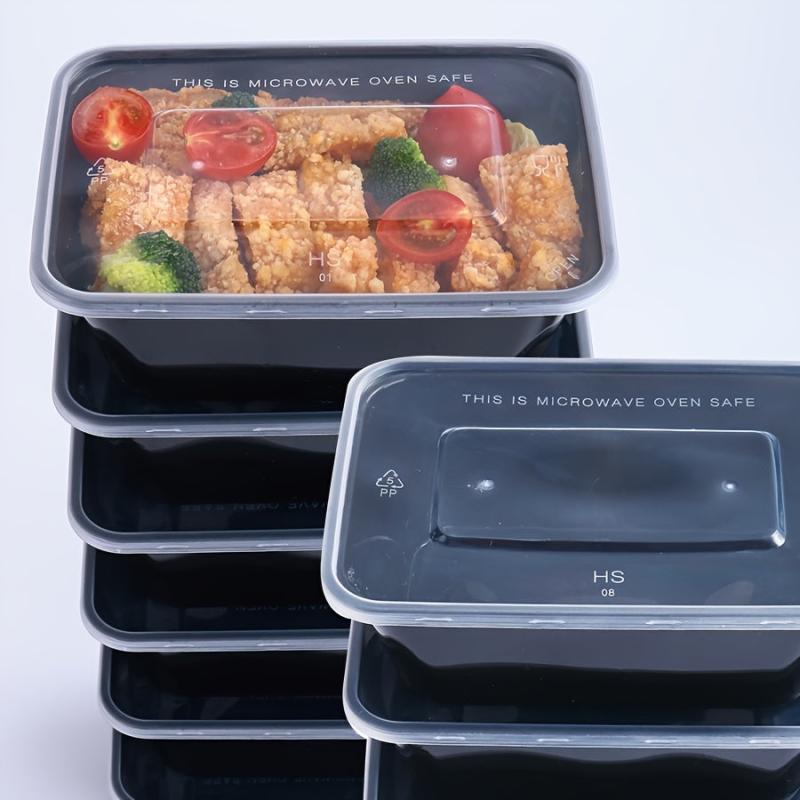 50pcs BPA Food Storage Containers with Lids Leakproof Rectangular