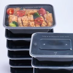 50pcs BPA Food Storage Containers with Lids Leakproof Rectangular