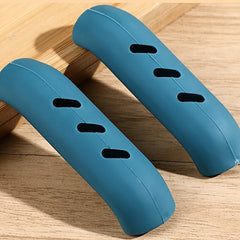 2pcs Silicone Pot Handle Covers Heat Resistant Non Slip Handle Sleeves