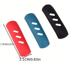 2pcs Silicone Pot Handle Covers Heat Resistant Non Slip Handle Sleeves