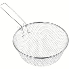 Stainless Steel Frying Spoon Round Frying Basket Household Colander Strainer