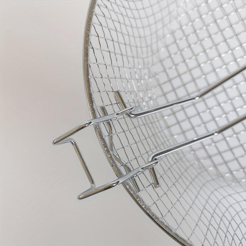 Stainless Steel Frying Spoon Round Frying Basket Household Colander Strainer