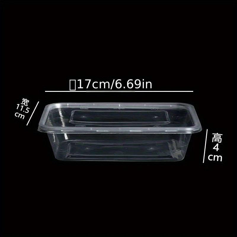 50pcs Disposable High Temp Resistant Lunch Boxes