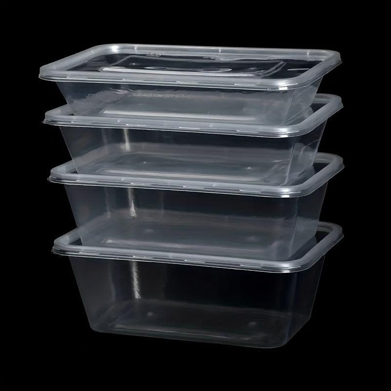 50pcs Disposable High Temp Resistant Lunch Boxes