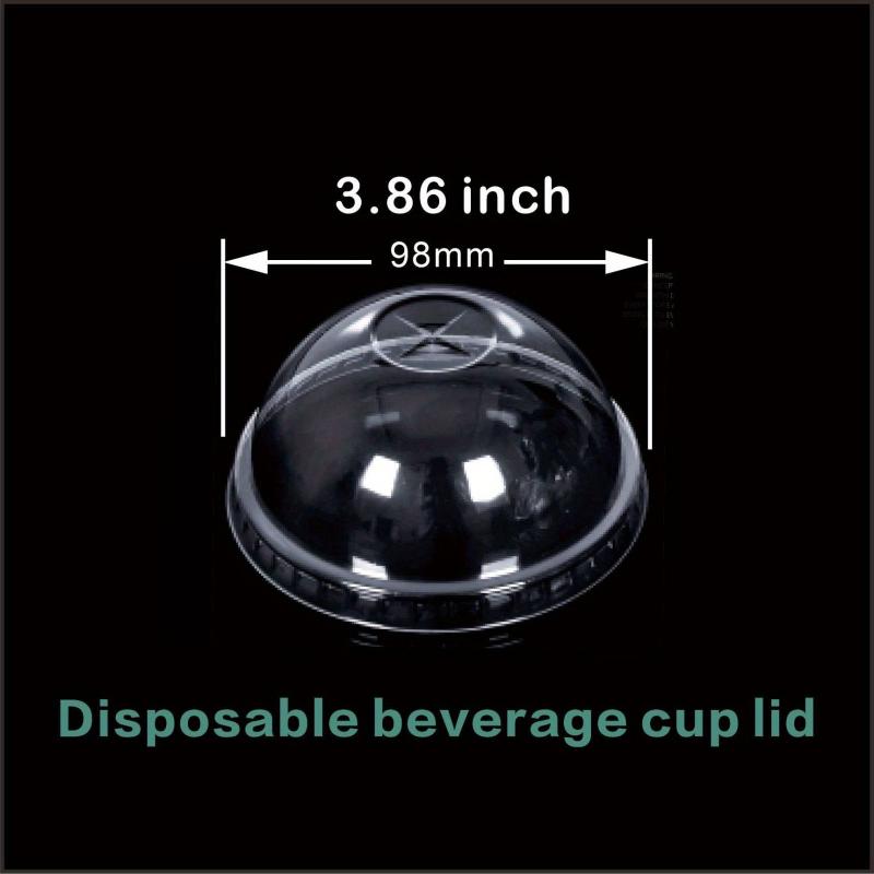 50pcs Disposable Beverage Cups Bubble Tea Cups Coffee Cup Juice Cups Transparent