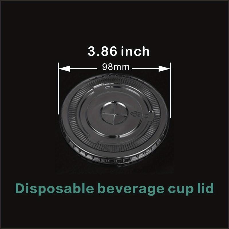 50pcs Disposable Beverage Cups Bubble Tea Cups Coffee Cup Juice Cups Transparent