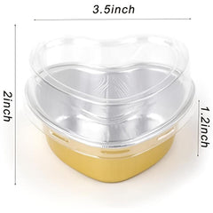 10/20/30pcs Baking Cups With Lids 3 4 Oz Aluminum Foil Disposable Muffin Ramekin