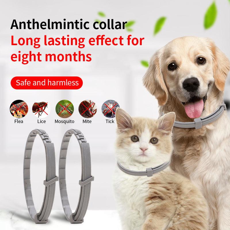 Adjustable In Vitro Deworming Flea Collar for Dogs and Cats