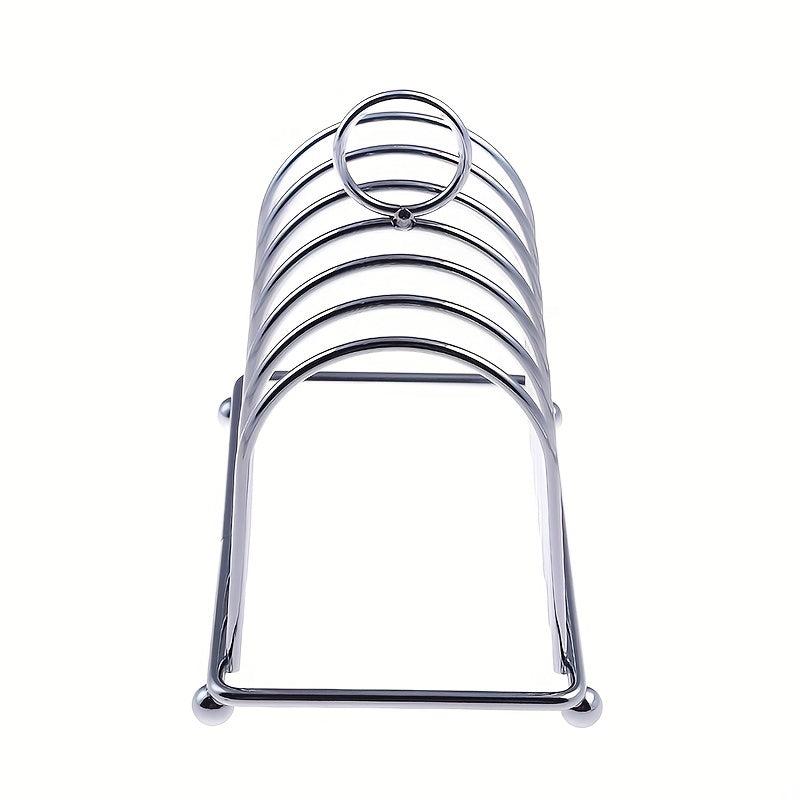 Stainless Steel Bread Rack Holder 6 Space Toasted Bread Display Rack