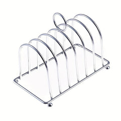 Stainless Steel Bread Rack Holder 6 Space Toasted Bread Display Rack