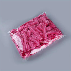 100pcs Plastic Disposable Shower Cap Hair Dye Shower Cap