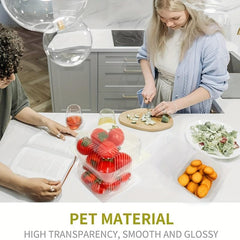 Plastic Clamshell Take Out Tray 12.7cmx12 Disposable Containers - Pack of 50