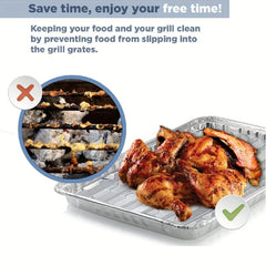 10 Pack 9x13 Disposable Aluminum Broiler Grill Pans With Holes