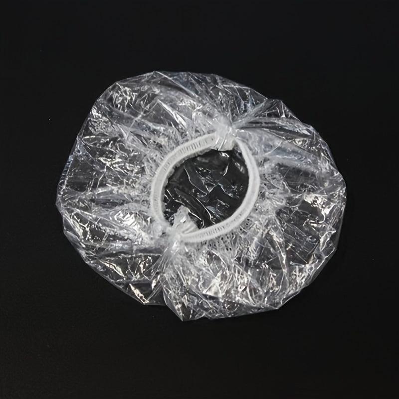 100pcs Disposable Ear Covers Waterproof Ear Protectors Clear Ear Caps