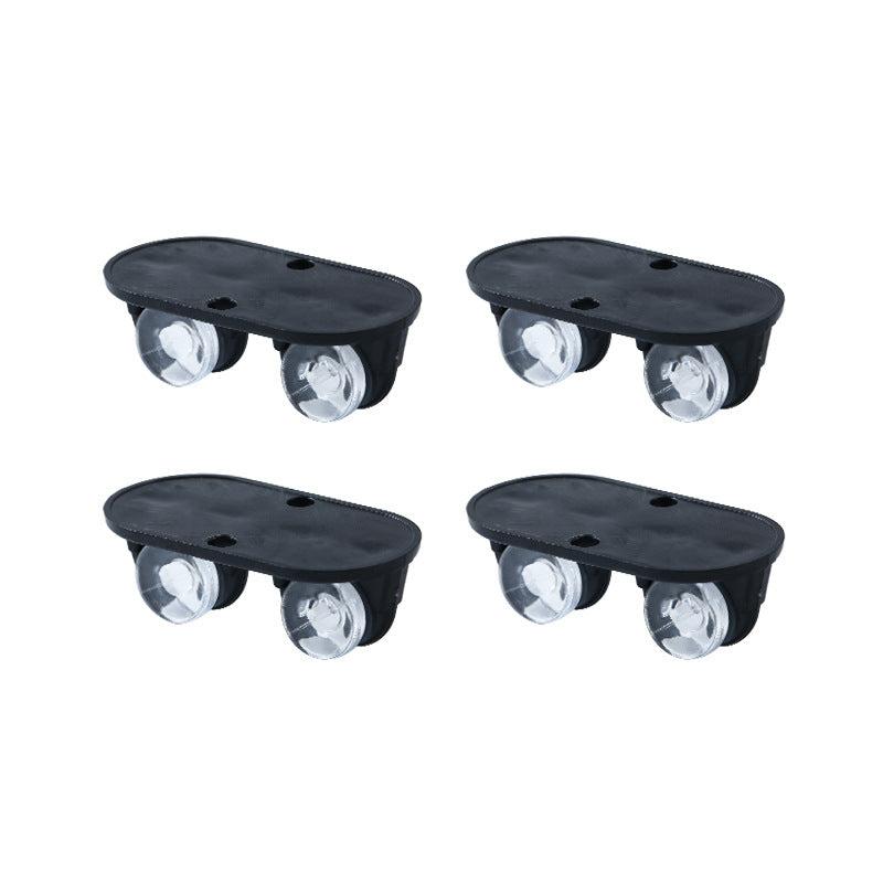 4pcs Mini Caster Wheels Self Adhesive For Under Bed Storage Boxes