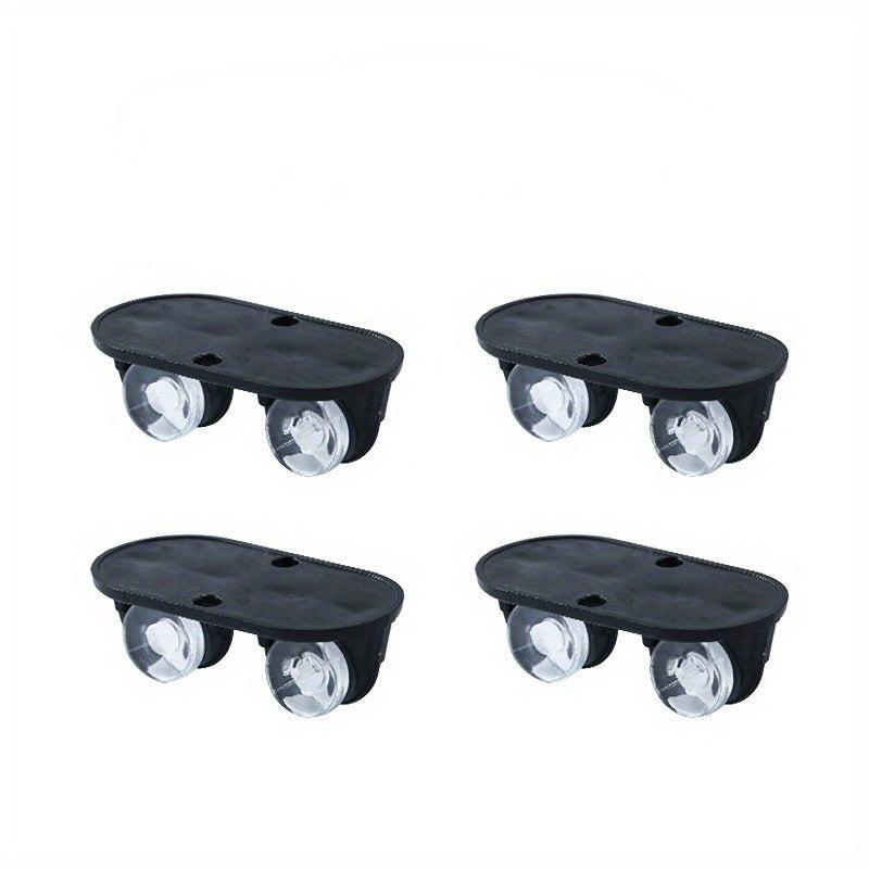 4pcs Mini Caster Wheels Self Adhesive For Under Bed Storage Boxes