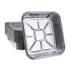 9x9x2 Aluminum Foil Pans 50pcs Disposable Square Tin Pans