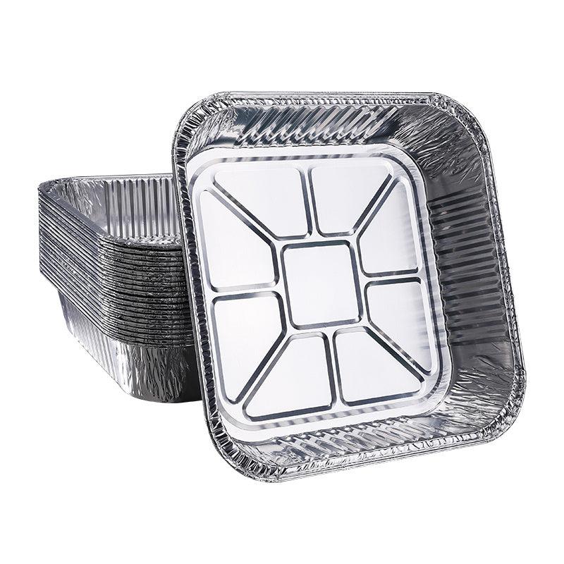 9x9x2 Aluminum Foil Pans 50pcs Disposable Square Tin Pans
