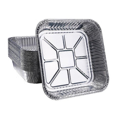 9x9x2 Aluminum Foil Pans 50pcs Disposable Square Tin Pans