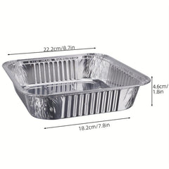 9x9x2 Aluminum Foil Pans 50pcs Disposable Square Tin Pans