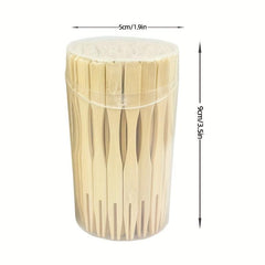 100pcs Bamboo Fruit Forks for Indoor and Outdoor Use