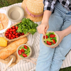 100pcs Eco Disposable 16oz Small Bowls for Picnics BBQs Parties Daily Use