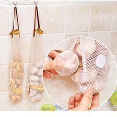 Kitchen Wall Hanging Fruit and Veg Storage Bags Keep Onions Fresh