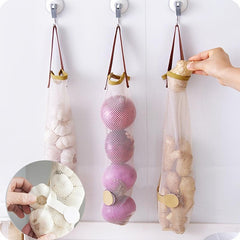Kitchen Wall Hanging Fruit and Veg Storage Bags Keep Onions Fresh
