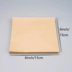 100 Raw Parchment Paper Sheets 15x15 Non Stick for Food Storage