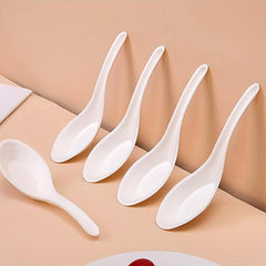 25pcs Disposable Spoons Sugarcane Pulp Tableware Degradable Soup Spoons