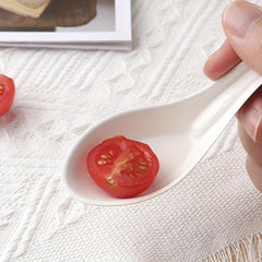 25pcs Disposable Spoons Sugarcane Pulp Tableware Degradable Soup Spoons