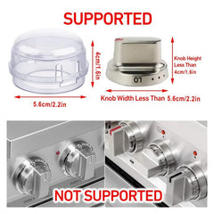 2pcs Gas Stove Knob Covers - Child Safety Oven Knob Covers