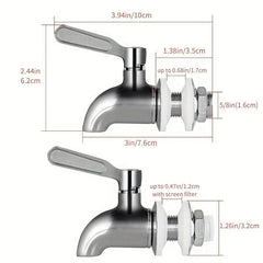 Stainless Steel Beverage Dispenser Replacement Nozzle Water Spigot