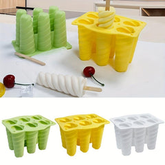 1pc Ice Cream Mold Homemade Popsicle Molds Shapes 6 Hole Spiral Ice Cream Mould