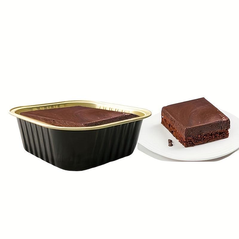 50pcs Aluminum Foil Pans With Lids 150ml Disposable Containers