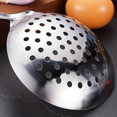 Stainless Steel Hot Pot Soup Spoon with Long Handle and Leak Filter