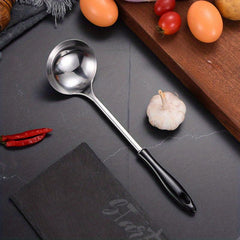 Stainless Steel Hot Pot Soup Spoon with Long Handle and Leak Filter