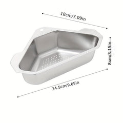 304 Stainless Steel Sink Drain Basket Kitchen Washbasin Filte