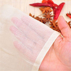 10pcs Reusable Muslin Drawstring Bags for Soap Herbs Tea