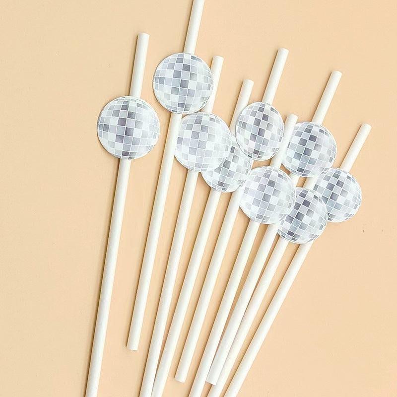 50pcs Cartoon Animal Paper Drinking Straws for Summer Drinks