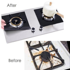 4pcs Non Stick Stove Burner Covers Reusable Protectors