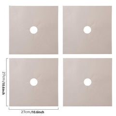 4pcs Non Stick Stove Burner Covers Reusable Protectors