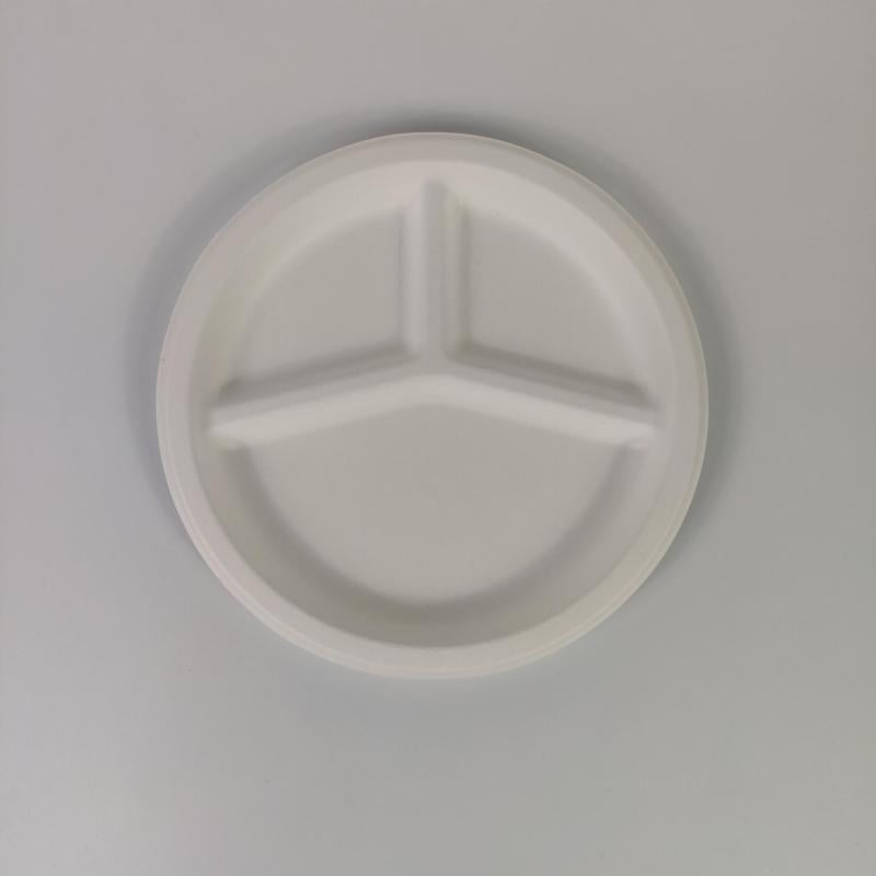 50pcs Biodegradable Dinner Plates 22 Microwave Safe Tableware Kit