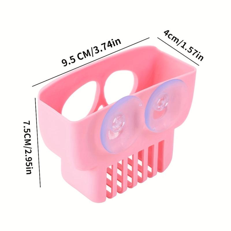 Multifunctional Dishwashing Drain Rack Suction Cup Sink Shelf Sponge Holder
