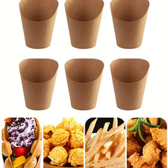 50pcs 14oz Disposable Paper Cups for French Fries Holder