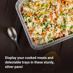 10pcs Aluminum Disposable Foil Pans Half Size Deep Steam Table Aluminum Tra