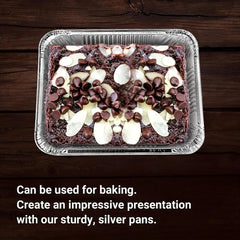 10pcs Aluminum Disposable Foil Pans Half Size Deep Steam Table Aluminum Tra