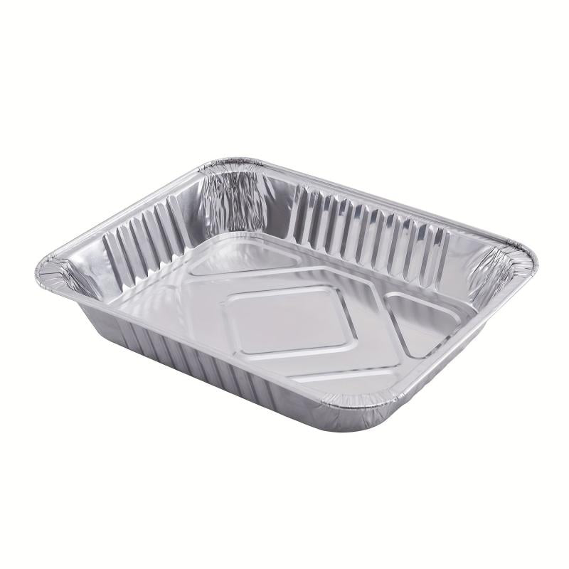 10pcs Aluminum Disposable Foil Pans Half Size Deep Steam Table Aluminum Tra