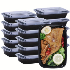 50pcs BPA Rectangular Food Storage Containers 28 Oz Stackable Leakproof