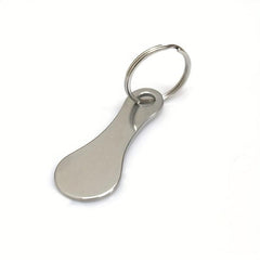 Supermarket Shopping Cart Keychain Token Stainless Steel Metal